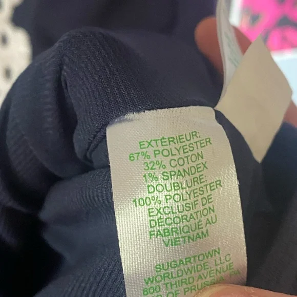 Lilly Pulitzer Navy and White Dress - Picture 5 of 9